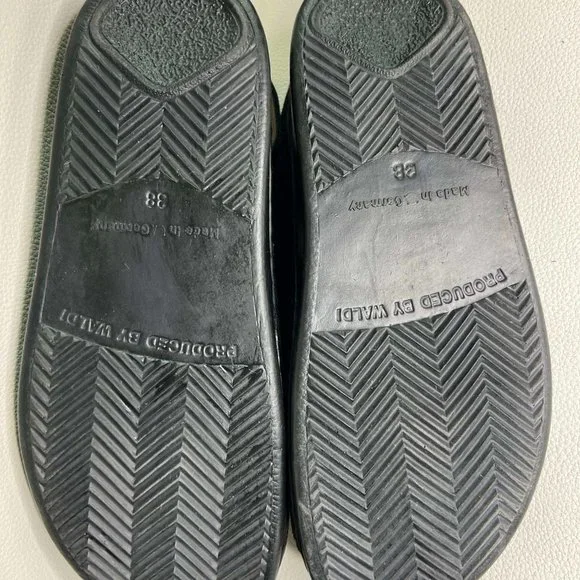 Nwot Finn Comfort Black Nubuck Leather Open Toe Ankle Strap Sandal size 7.5 - Picture 2 of 6